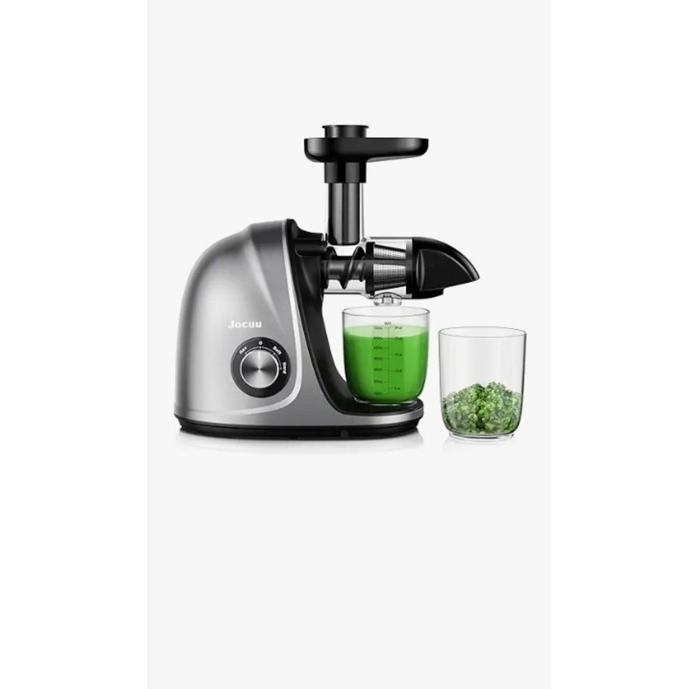 Jocuu Slow Masticating Juicer Machine Cold Press Extractor Soft Hard Modes Grey